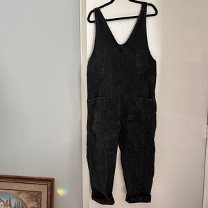 We The Free Black Denim Jumpsuit | Size S